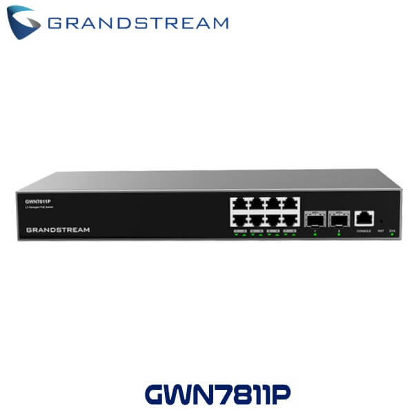 Grandstream GWN7811P 8-Port Layer 3 PoE+ Managed Switch Dubai